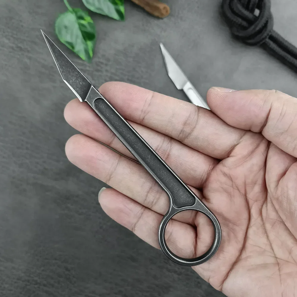 ポータブル軽量アウトドアキャンプ固定ナイフ耐久性のあるステン - Edc Carry Kit のレビューと価格