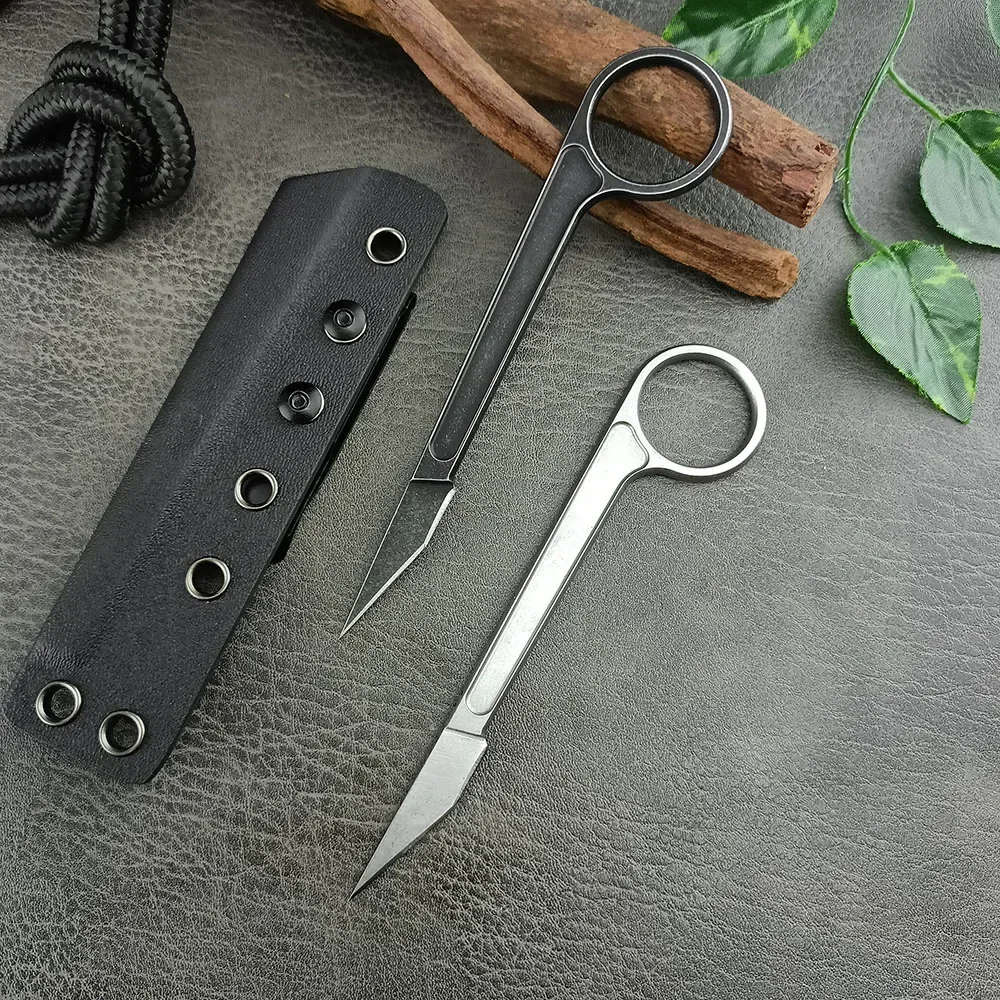 ポータブル軽量アウトドアキャンプ固定ナイフ耐久性のあるステン - Edc Carry Kit のレビューと価格