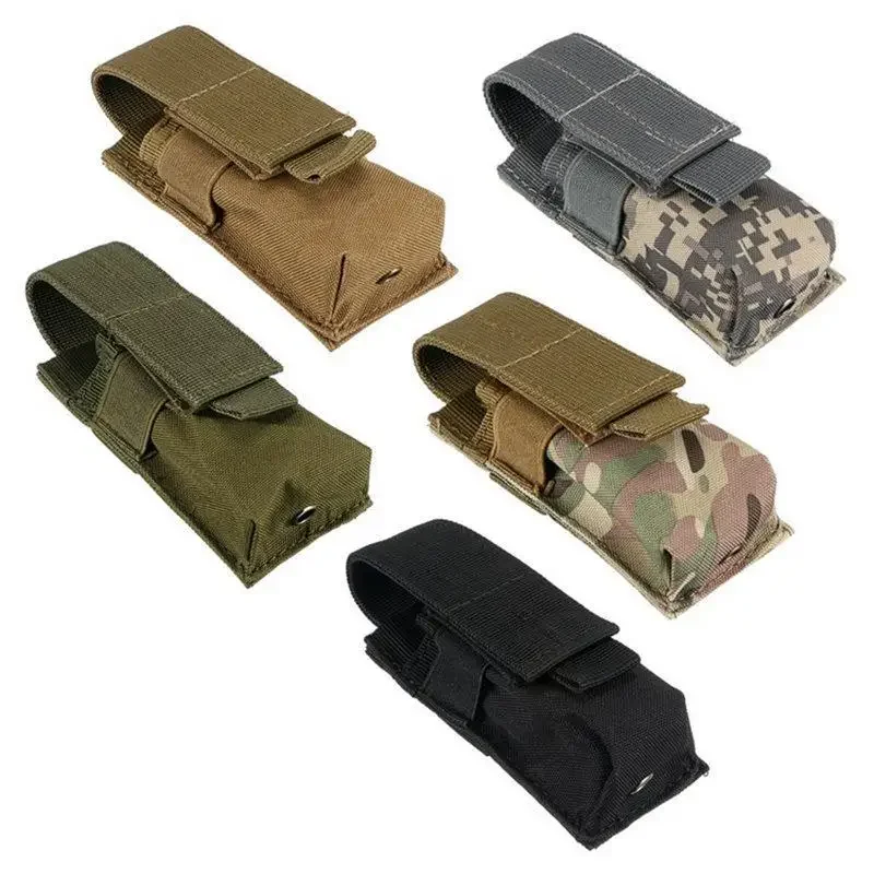 戦術的なモールシステム対応懐中電灯ポーチ、9MMマガジンホル - Edc Carry Fanny Pack のレビューと価格