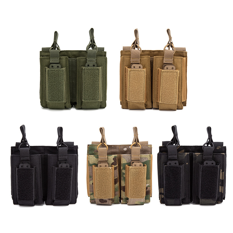 M4 M14 M16 MOLLE対応 ダブルマガジンポーチ  - Edc Carry Fanny Pack のレビューと価格