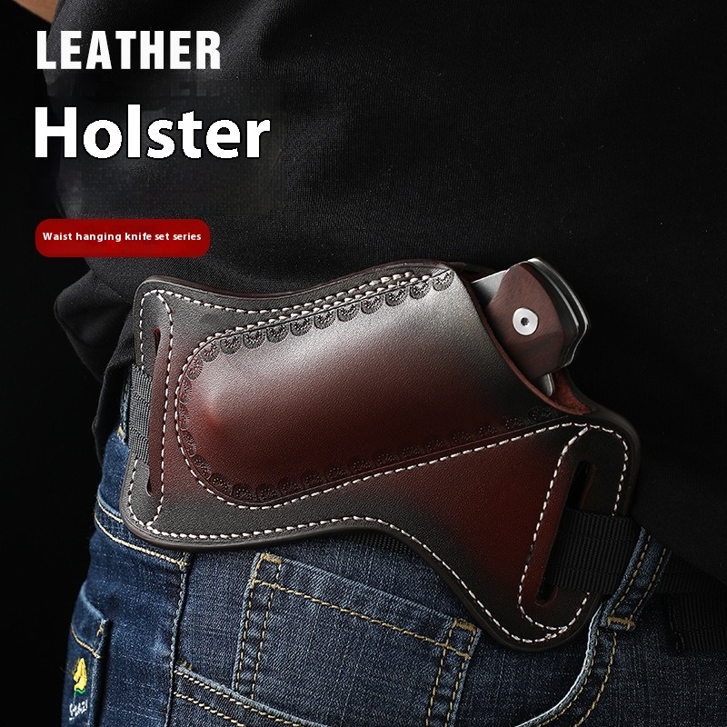 多機能ツール用戦術収納レザーホルスター、トップレイヤー牛革製 - Edc Everyday Carry Knives のレビューと価格