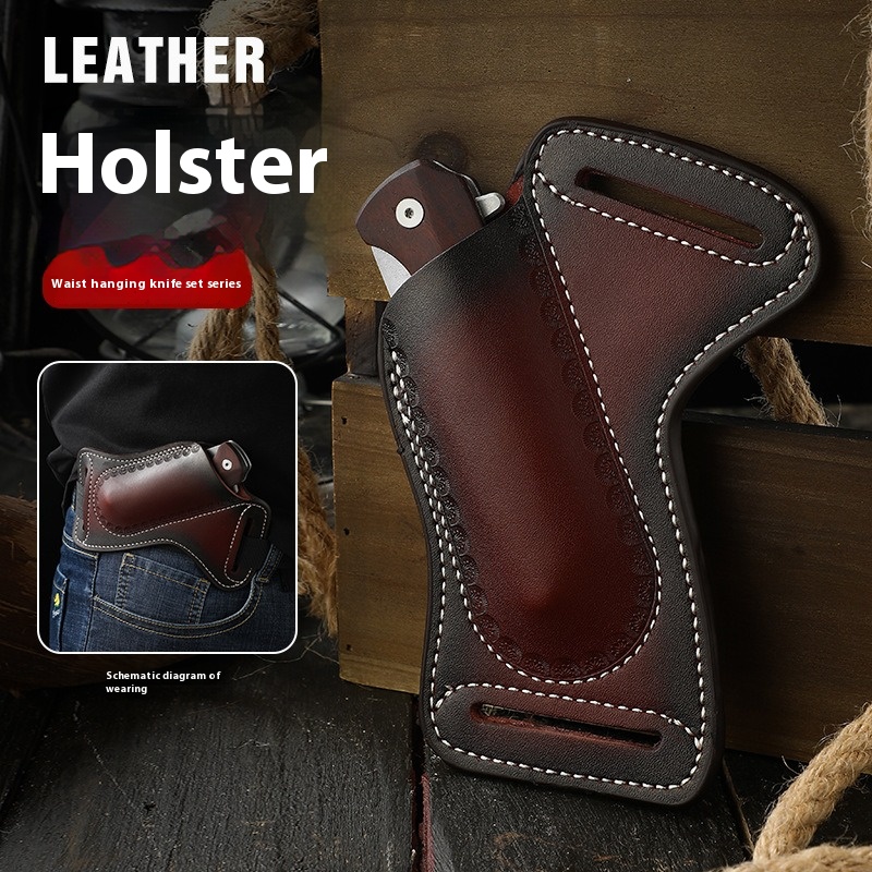 多機能ツール用戦術収納レザーホルスター、トップレイヤー牛革製 - Edc Everyday Carry Knives のレビューと価格