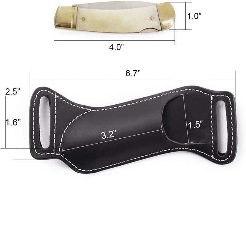 屋外用、本革製、腰に装着できるEDCナイフ用シース／ポーチ。 - Edc Carry Knife のレビューと価格